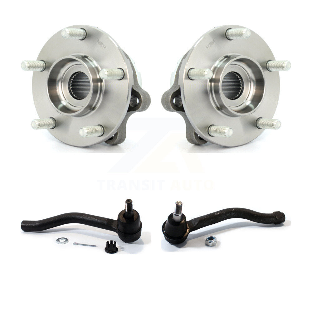 Wheel Bearing And Tie Rod End Front Kit For Nissan Altima