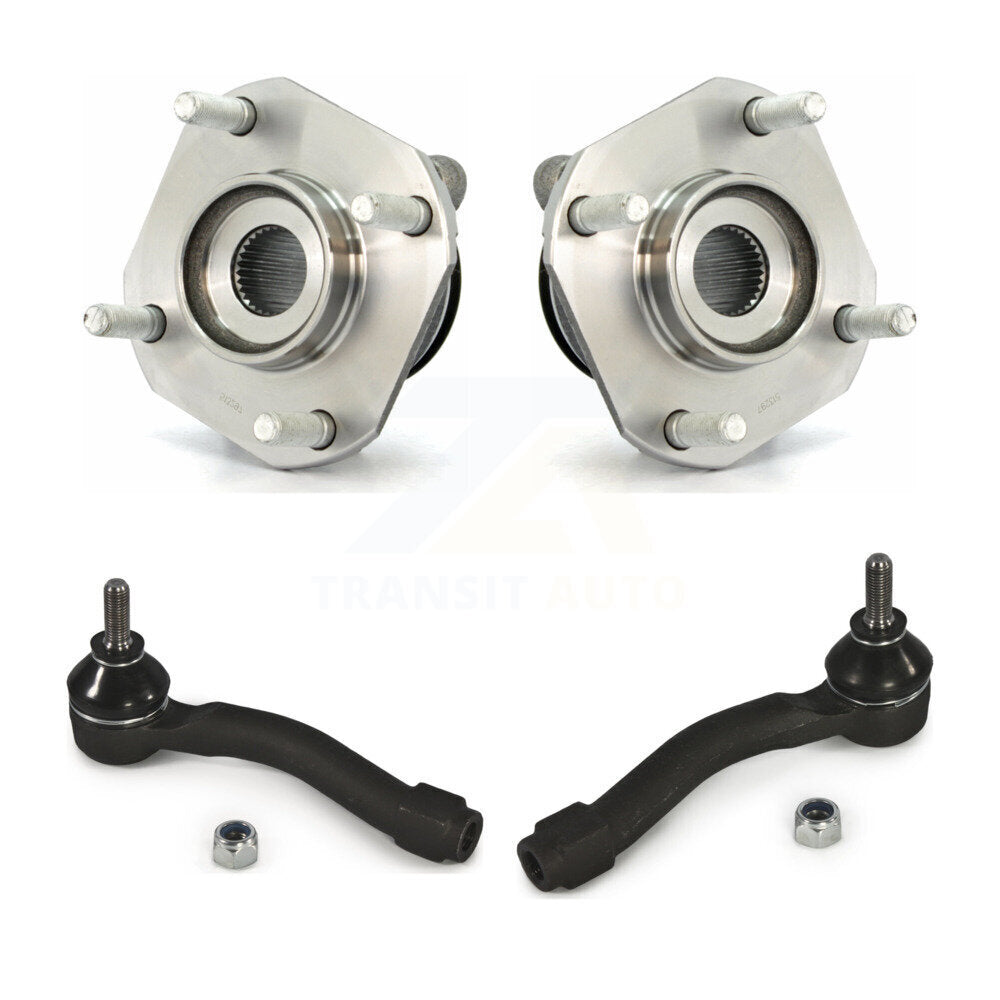 Wheel Bearing And Tie Rod End Front Kit For 2007-2012 Nissan Sentra 2.0L
