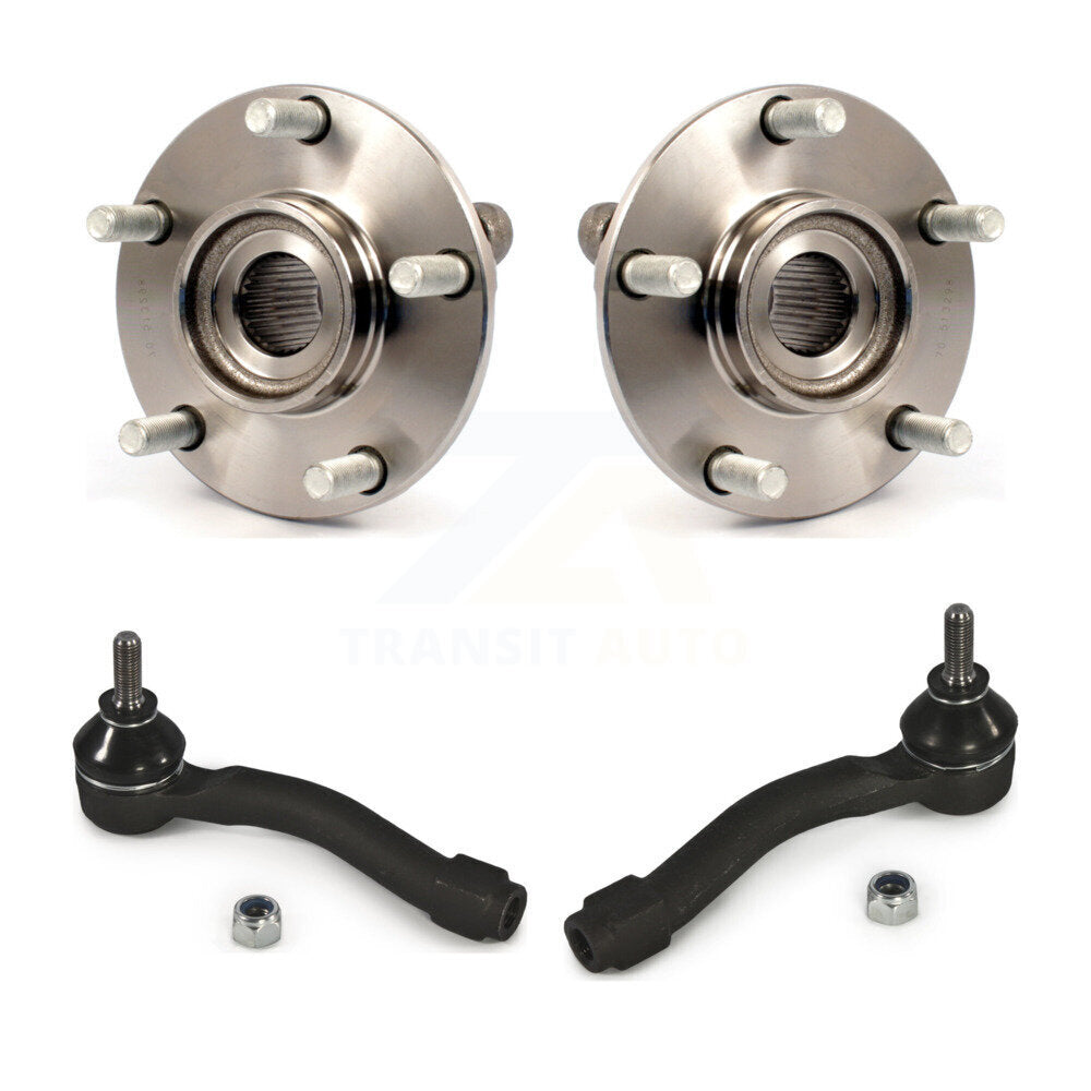 Wheel Bearing And Tie Rod End Front Kit For 2007-2012 Nissan Sentra 2.5L