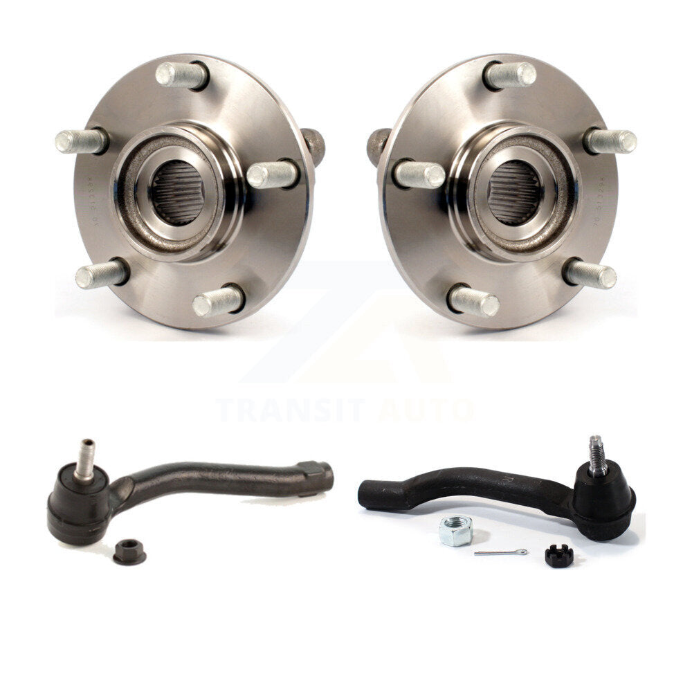 Wheel Bearing And Tie Rod End Front Kit For Nissan Rogue Select