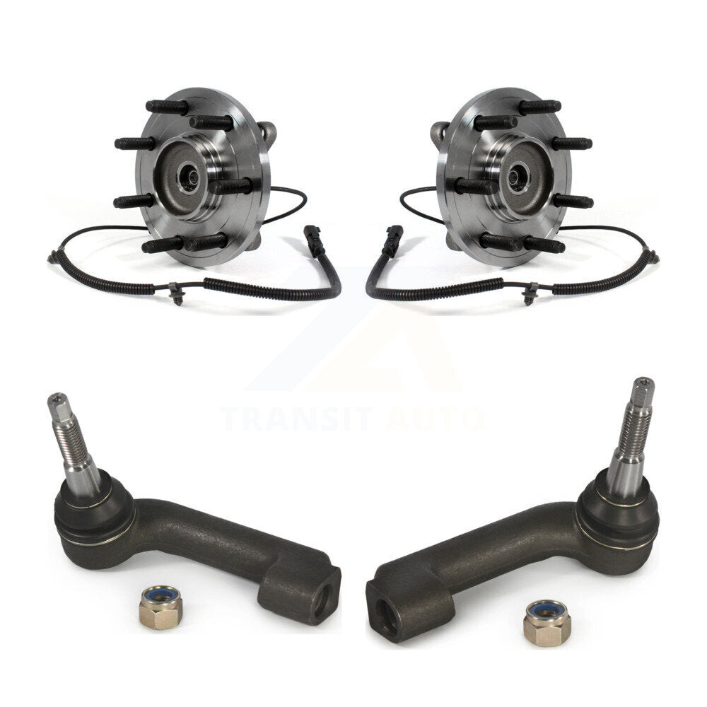 Wheel Bearing And Tie Rod End Front Kit For Ford F-150 With 7 Lug Wheels