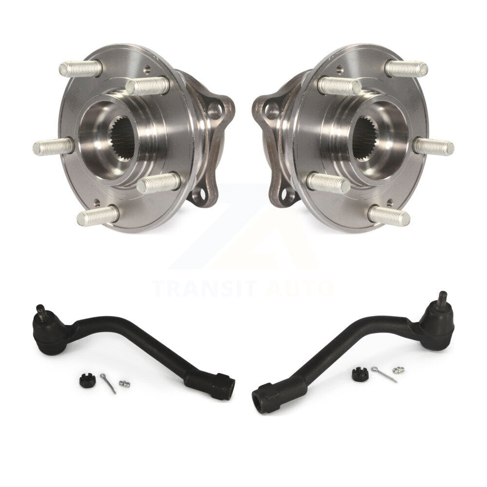 Wheel Bearing And Tie Rod End Front Kit For Hyundai Tucson Sonata Kia Cadenza