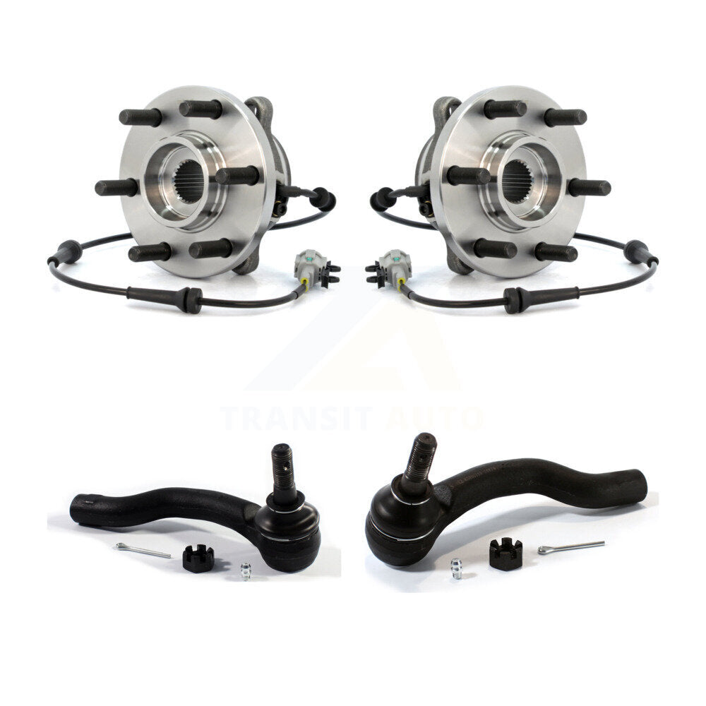 Wheel Bearing Tie Rod End Front Kit For Nissan Frontier Pathfinder Xterra Suzuki