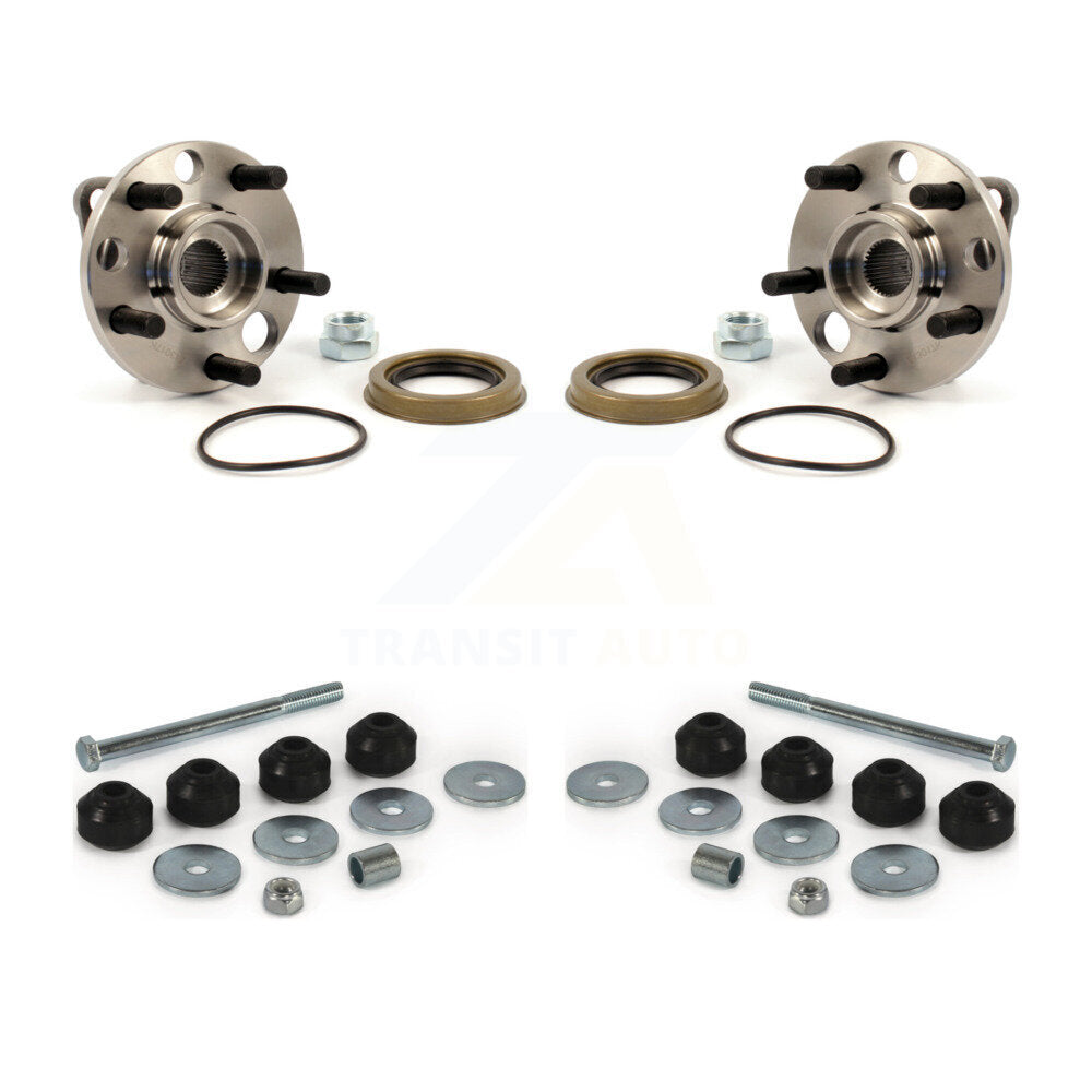 Hub Bearing Assembly And Link Front Kit For Chevrolet Cavalier Pontiac Sunfire