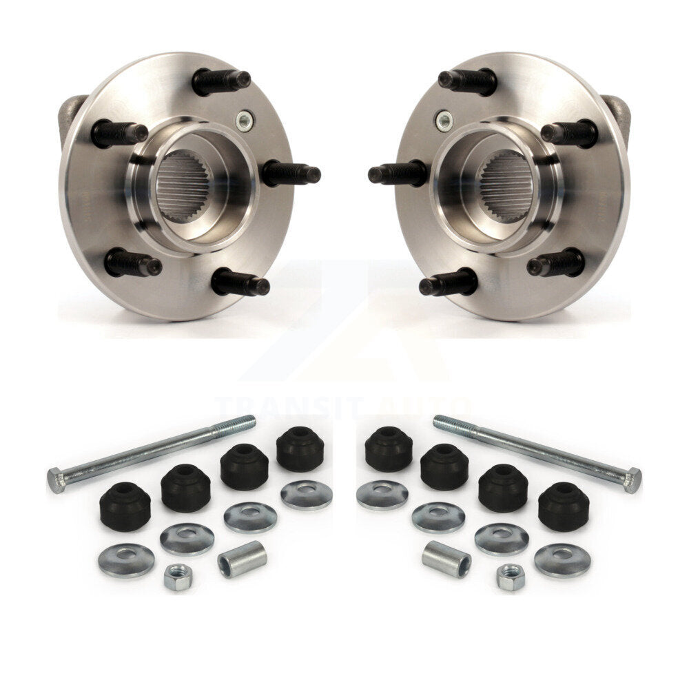 Hub Bearing Assembly And Link Front Kit For Chevrolet Impala Pontiac Buick Grand