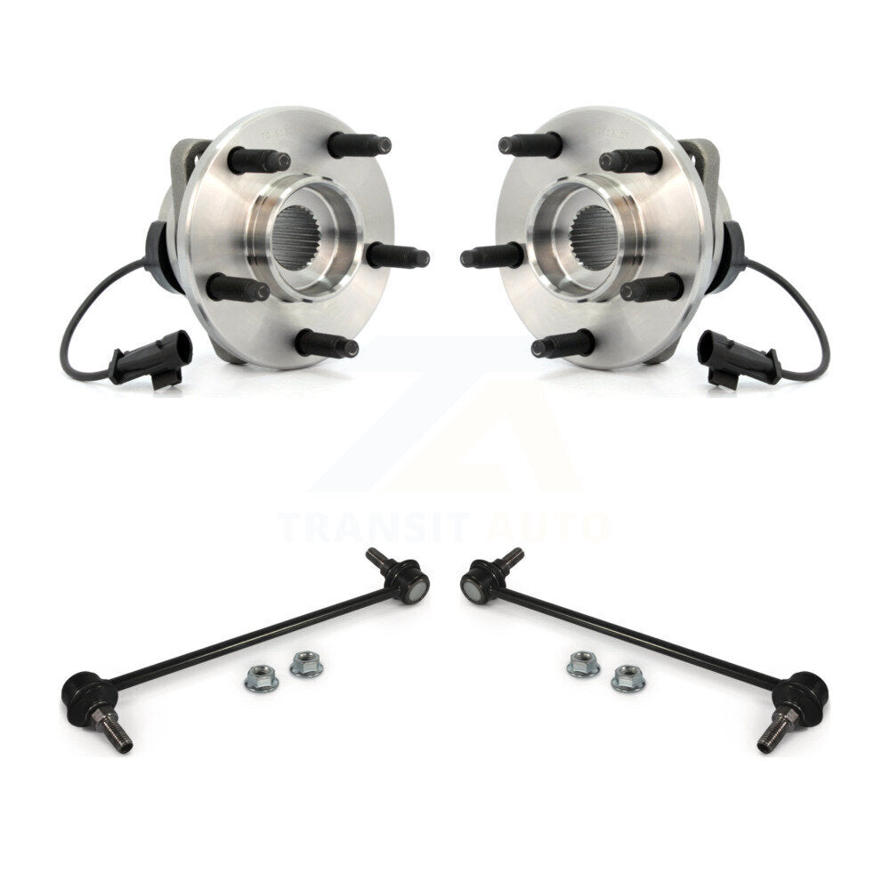 Hub Bearing Assembly & Link Front Kit For Chevrolet Malibu Pontiac G6 HHR Saturn