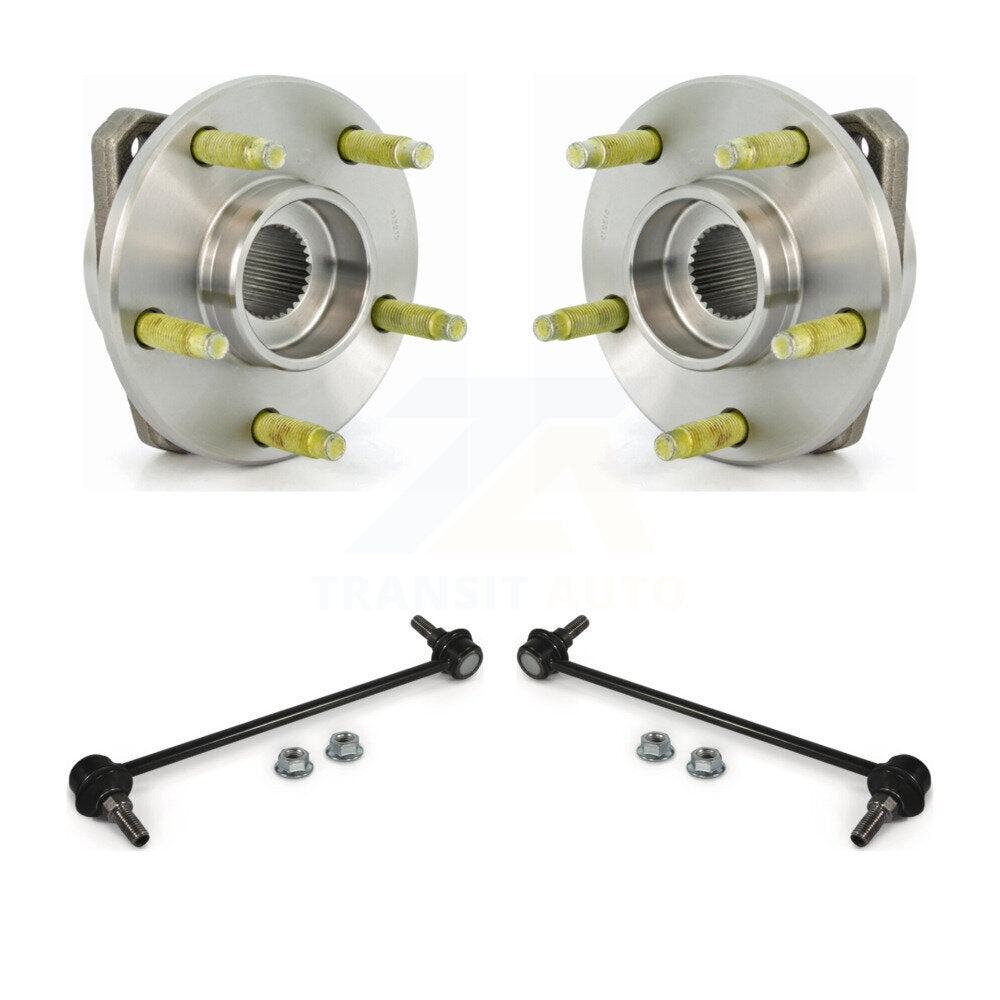 Hub Bearing Assembly And Link Front Kit For Chevrolet Malibu Pontiac G6 Non-ABS