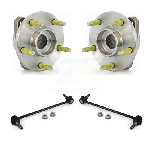 Hub Bearing Assembly And Link Front Kit For Chevrolet Malibu Pontiac G6 Non-ABS