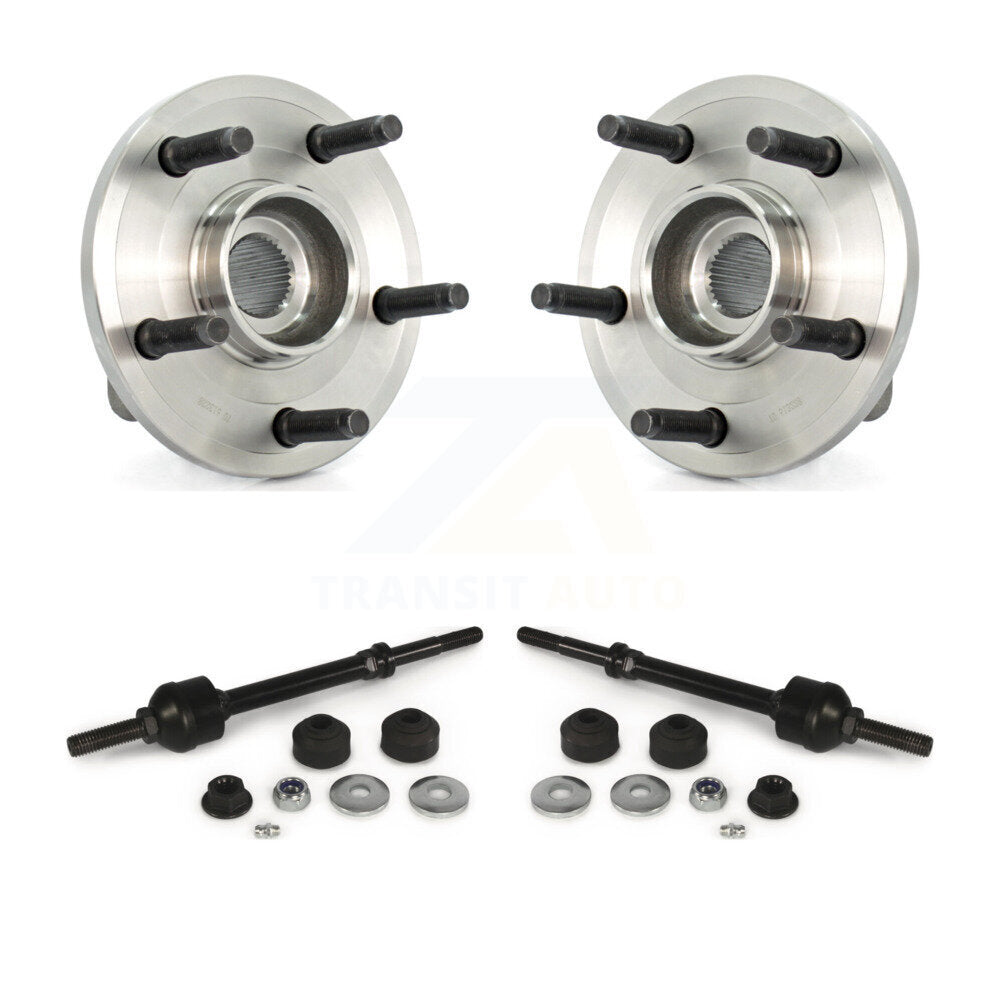 Hub Bearing Assembly And Link Front Kit For Dodge Dakota Mitsubishi Raider