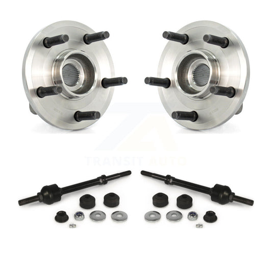 Hub Bearing Assembly And Link Front Kit For Dodge Dakota Mitsubishi Raider