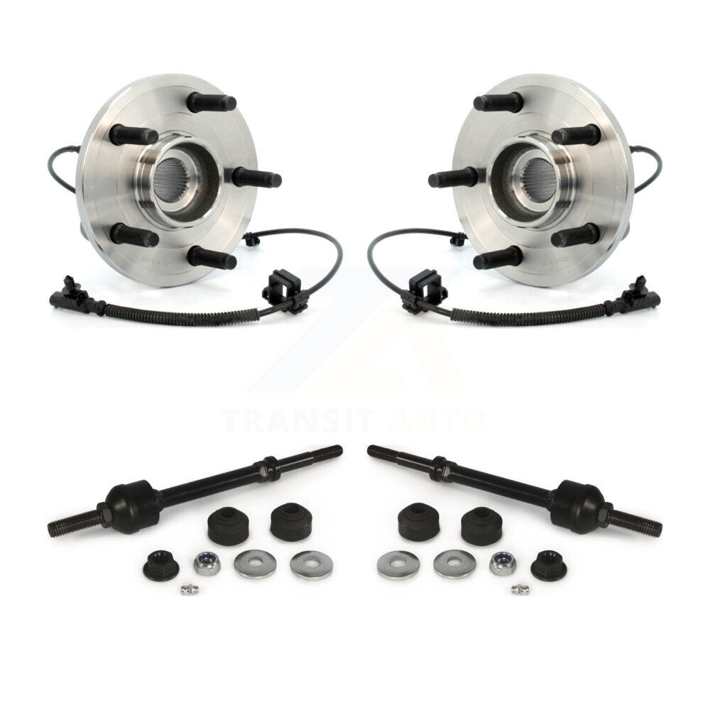 Hub Bearing Assembly And Link Front Kit For Dakota Dodge Ram Mitsubishi Raider