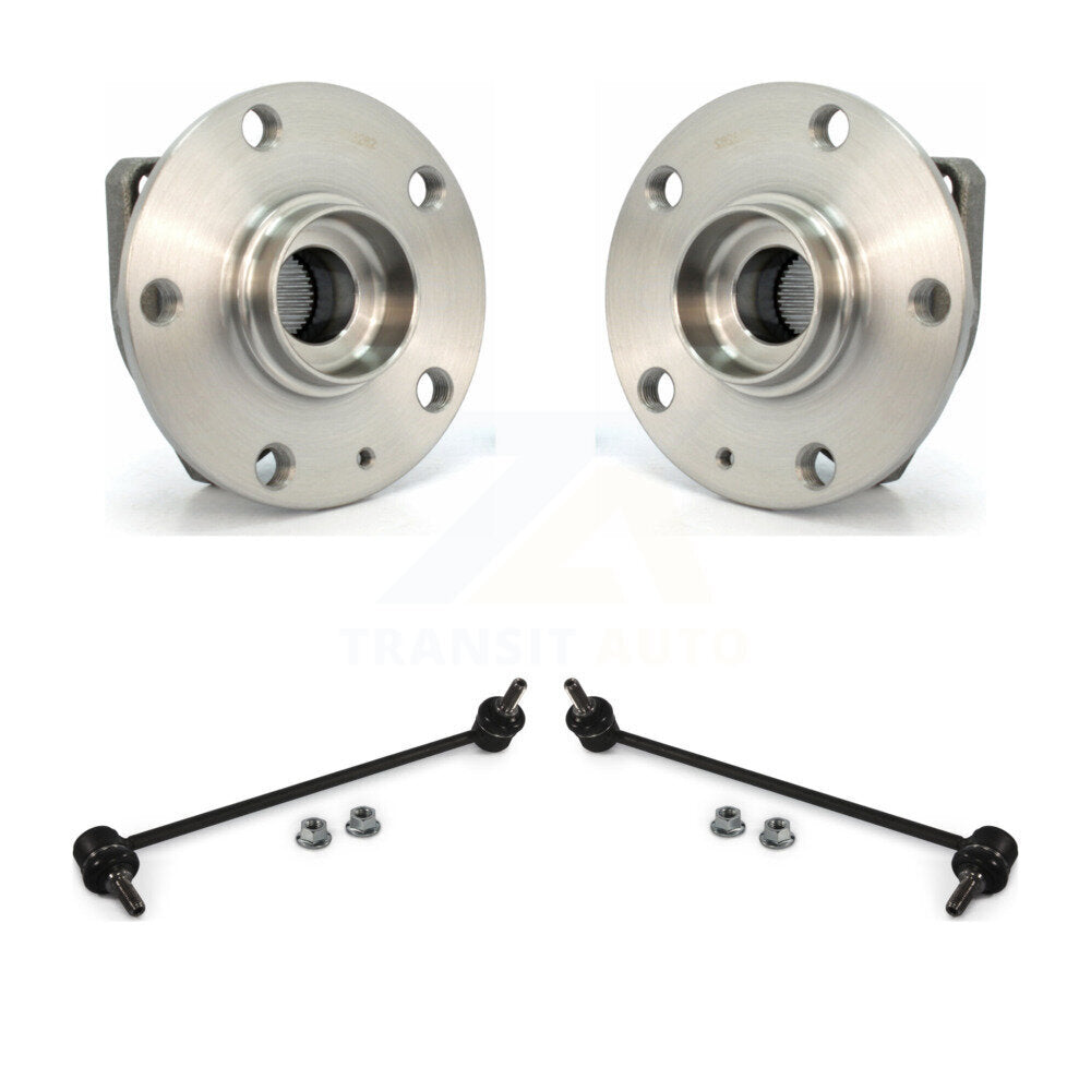 Hub Bearing Assembly & Link Front Kit For Volkswagen Golf SportWagen Rabbit GTI