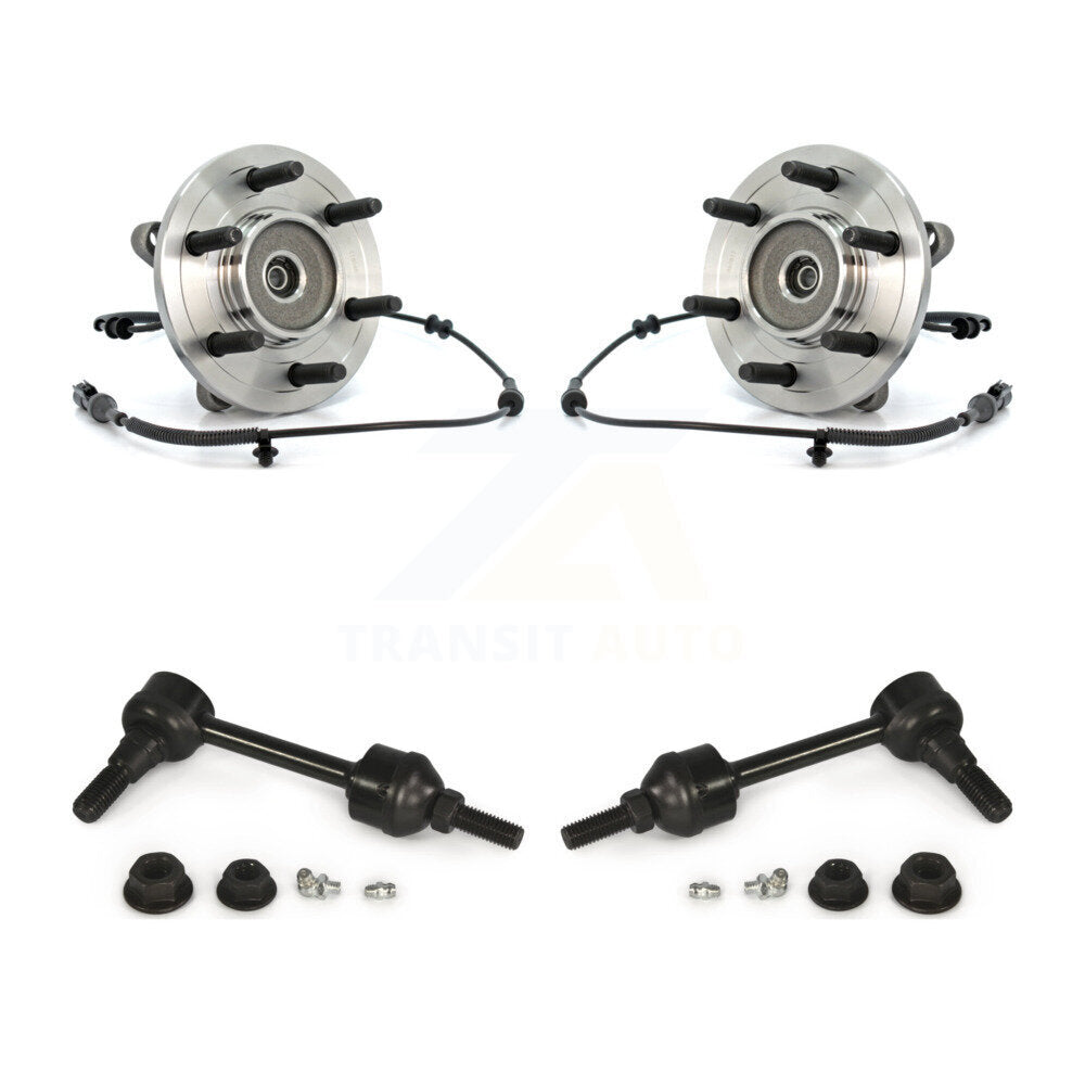 Hub Bearing Assembly & Link Front Kit For 2004 Ford F-150 4WD With 6 Lug Wheels