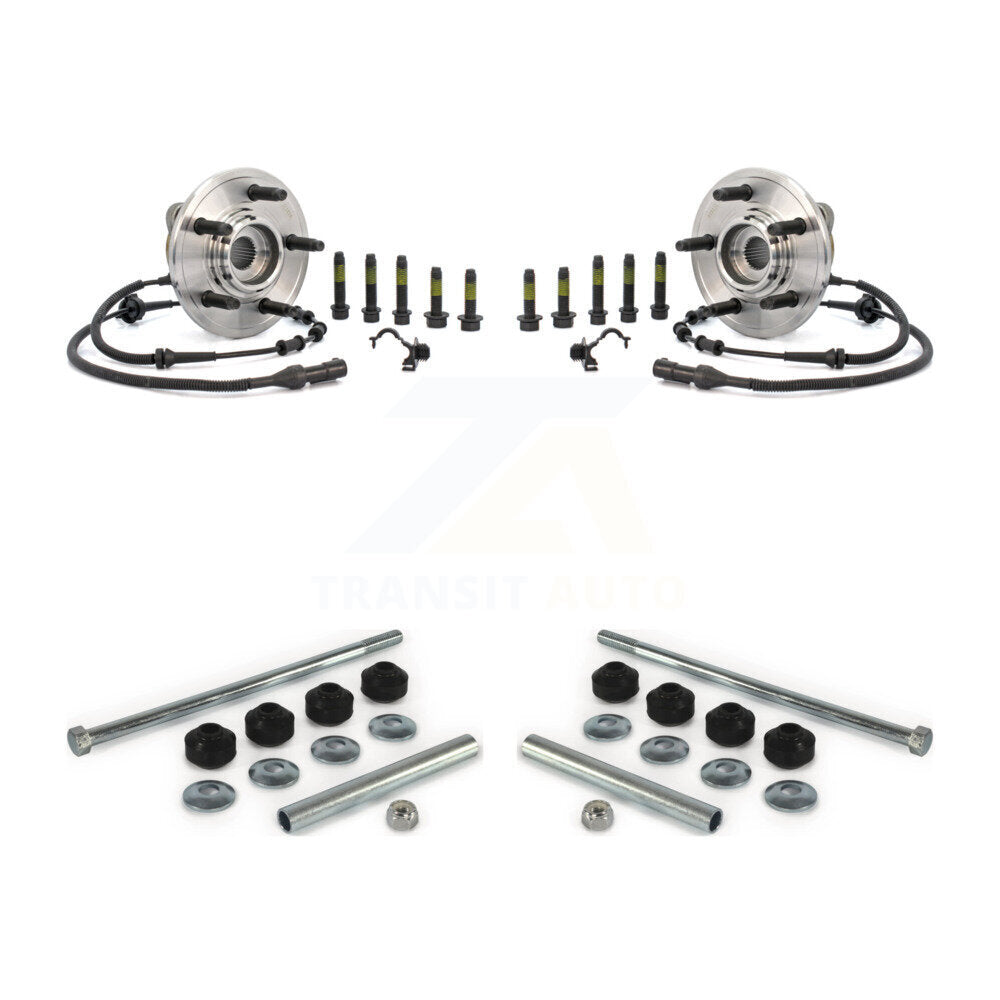 Hub Bearing Assembly And Link Front Kit For Ford Explorer Mercury Mountaineer