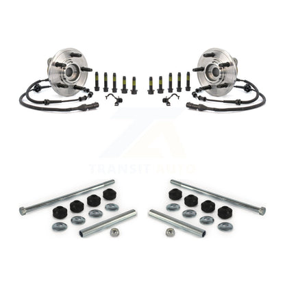 Hub Bearing Assembly And Link Front Kit For Ford Explorer Mercury Mountaineer