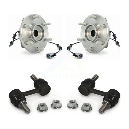 Hub Bearing Assembly And Link Front Kit For Nissan TITAN INFINITI QX56 Armada