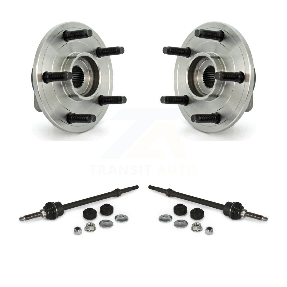 Hub Bearing Assembly & Link Front Kit For 02-05 Dodge Ram 1500 With 5 Lug Wheels