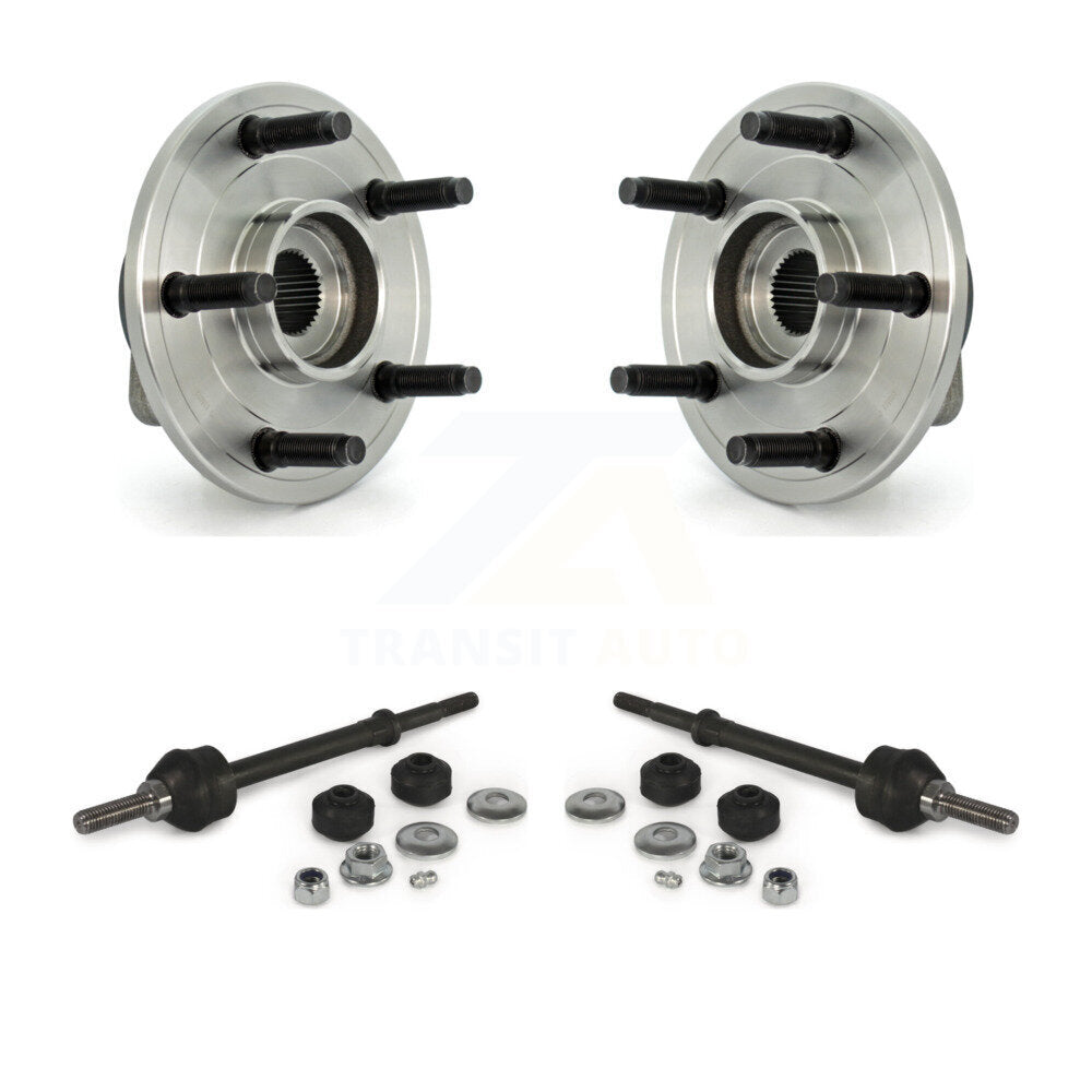Hub Bearing Assembly & Link Front Kit For 06-08 Dodge Ram 1500 With 5 Lug Wheels