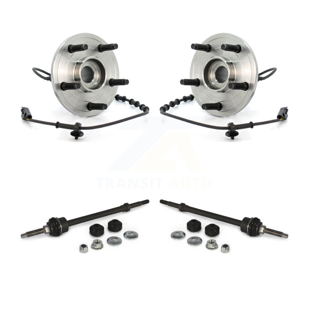 Hub Bearing Assembly And Link Front Kit For Dodge Ram 1500 4WD with 4-Wheel ABS
