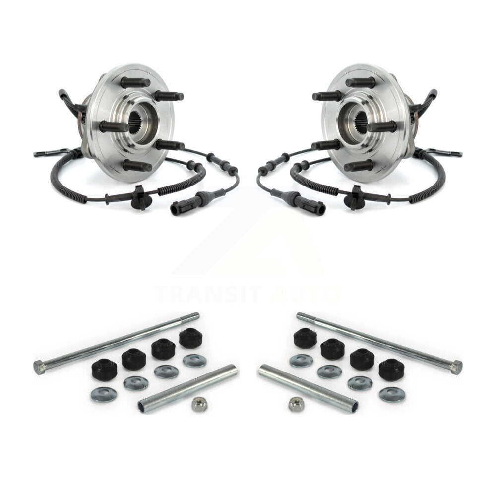 Hub Bearing Assembly And Link Front Kit For Ford Explorer Sport Trac Mercury