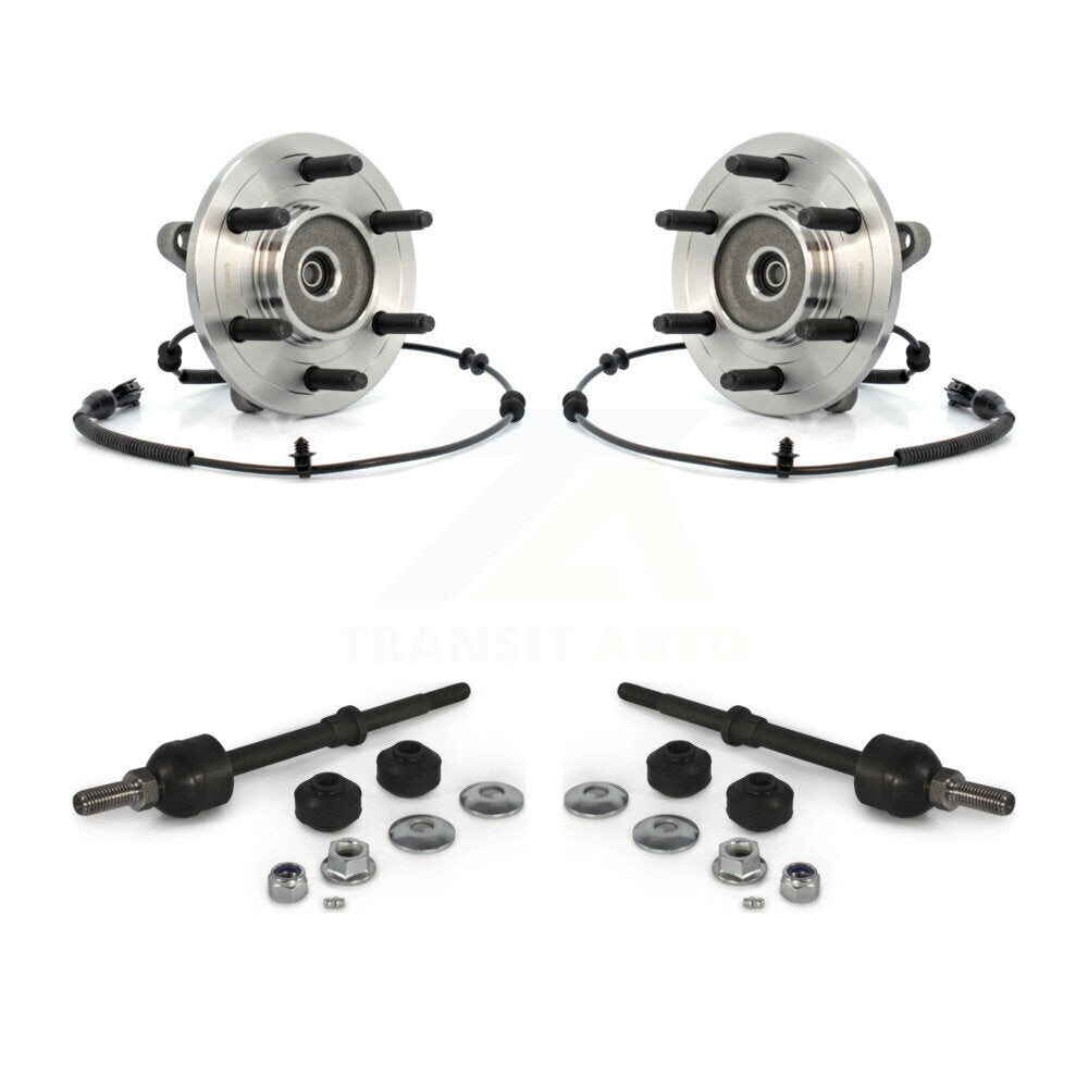 Hub Bearing Assembly Link Front Kit For 2006-2008 Ford F-150 Lincoln Mark LT 4WD