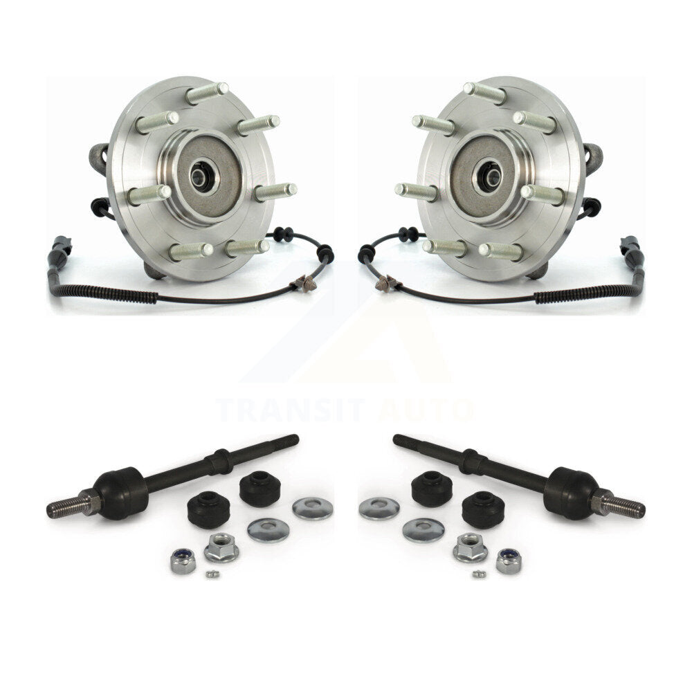 Hub Bearing Assembly Link Front Kit For 2006-2008 Ford F-150 Lincoln Mark LT 4WD