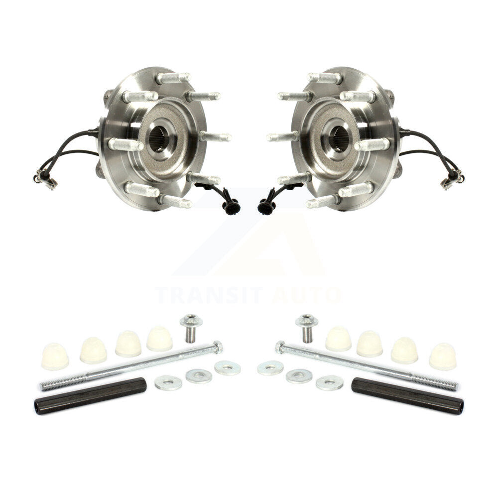 Hub Bearing Assembly & Link Front Kit For GMC Chevrolet Sierra 2500 HD Silverado