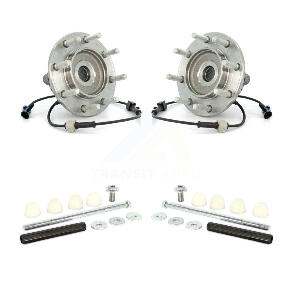 Hub Bearing Assembly Link Front Kit For Chevrolet GMC Sierra 3500 Silverado RWD