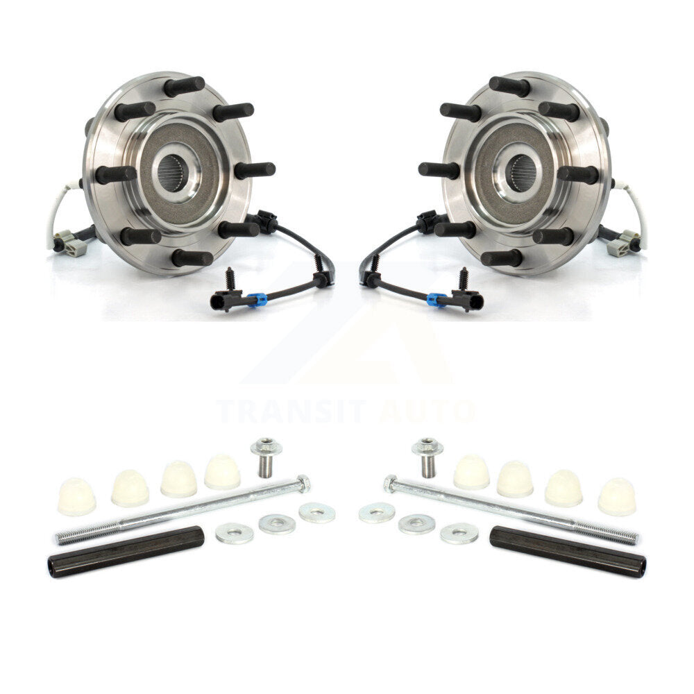 Hub Bearing Assembly Link Front Kit For Chevrolet GMC Sierra 3500 Silverado 4WD
