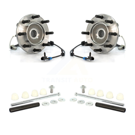 Hub Bearing Assembly Link Front Kit For Chevrolet GMC Sierra 3500 Silverado 4WD