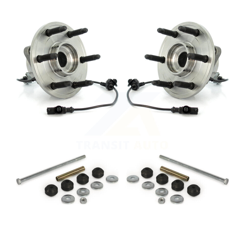 Hub Bearing Assembly & Link Front Kit For Chevrolet GMC Sierra 1500 Silverado XL