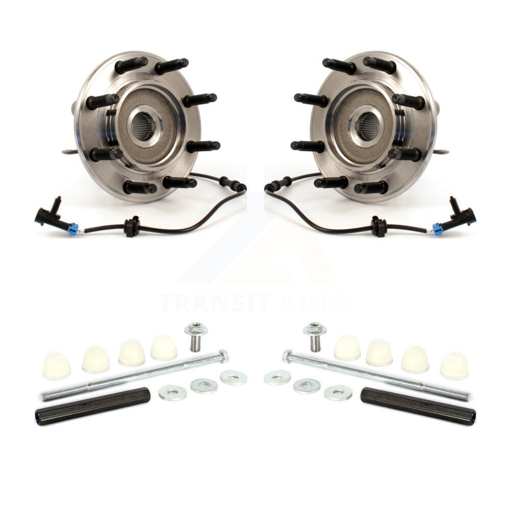 Hub Bearing Assembly & Link Front Kit For Chevrolet GMC Sierra 2500 HD Silverado