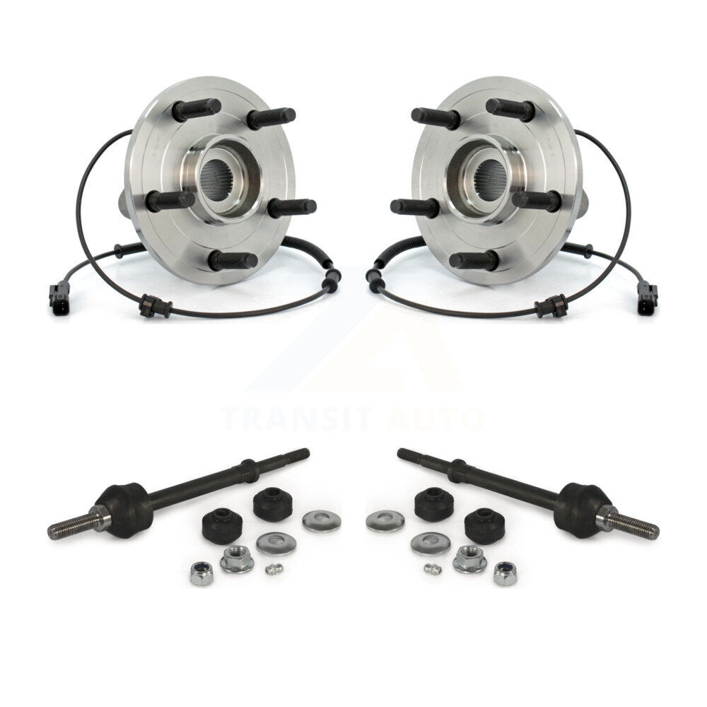 Hub Bearing Assembly And Link Front Kit For Dodge Ram 1500 4WD