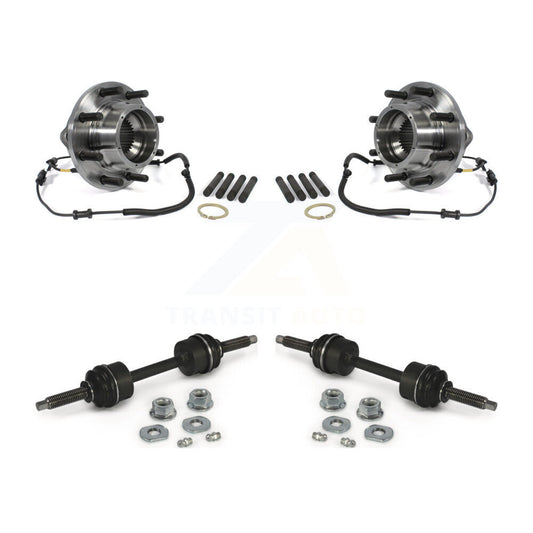 Hub Bearing Assembly And Link Front Kit For 2011-2016 Ford F-350 Super Duty 4WD