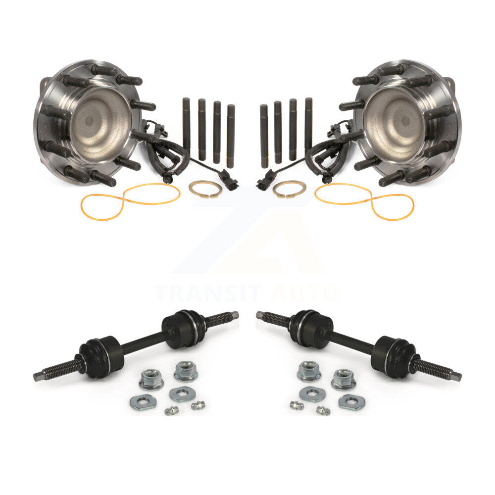Hub Bearing Assembly And Link Front Kit For Ford F-450 Super Duty F-550 4 X 2
