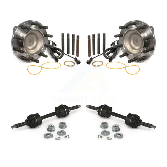 Hub Bearing Assembly And Link Front Kit For Ford F-450 Super Duty F-550 4 X 2