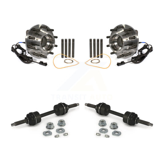 Hub Bearing Assembly And Link Front Kit For Ford F-450 Super Duty F-550 4 X