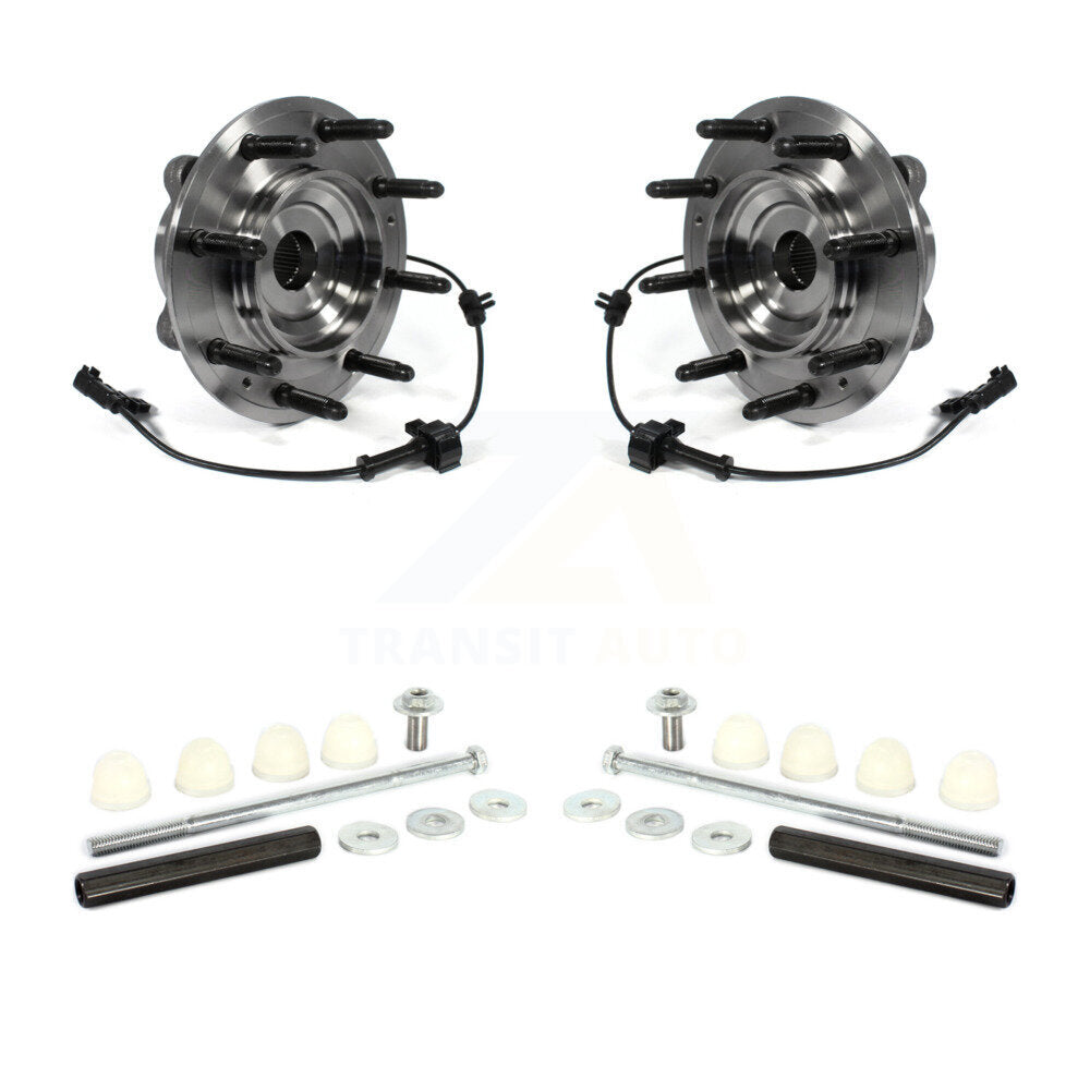 Hub Bearing Assembly & Link Front Kit For GMC Chevrolet Sierra 2500 HD Silverado