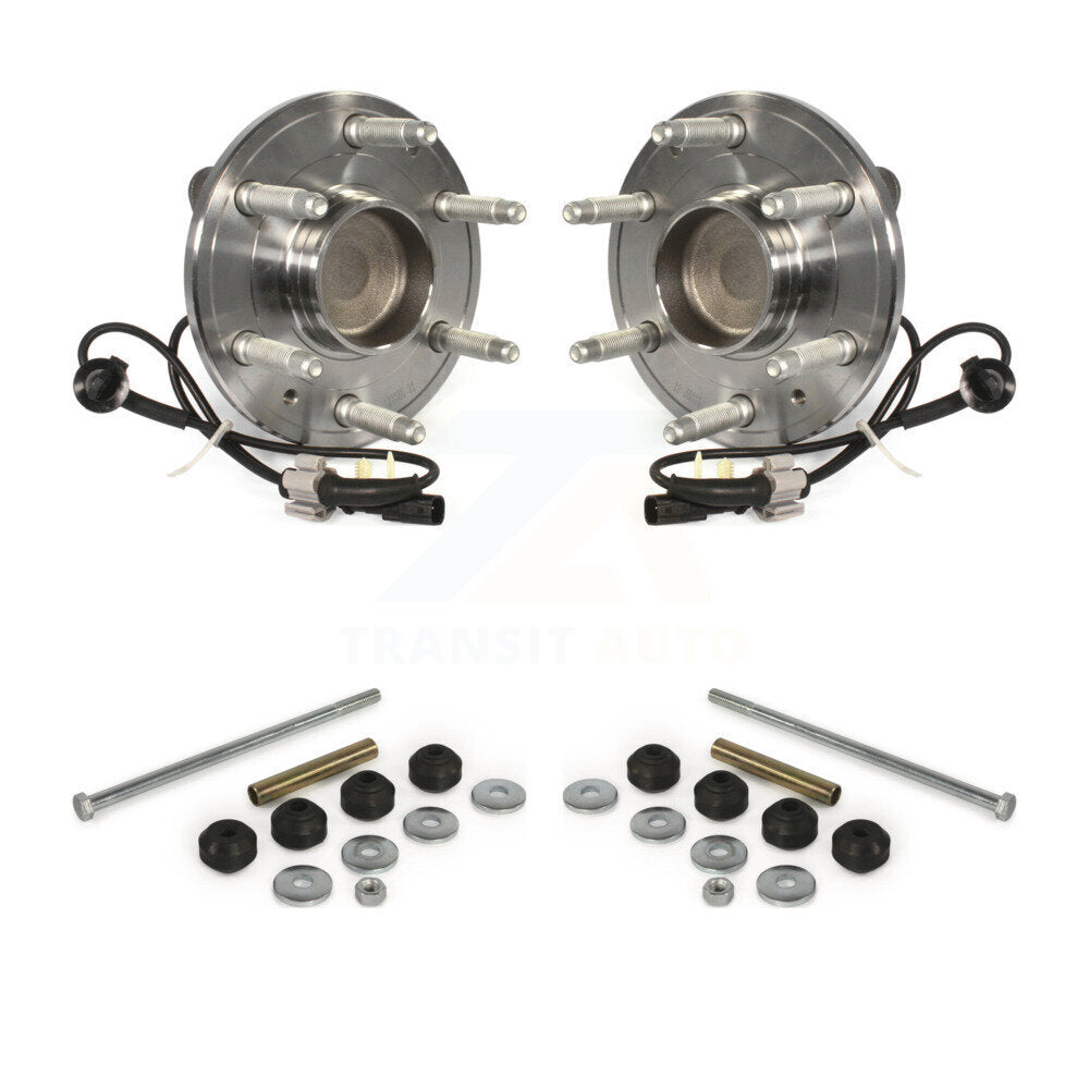 Hub Bearing Assembly & Link Front Kit For GMC Chevrolet Sierra 1500 Silverado XL