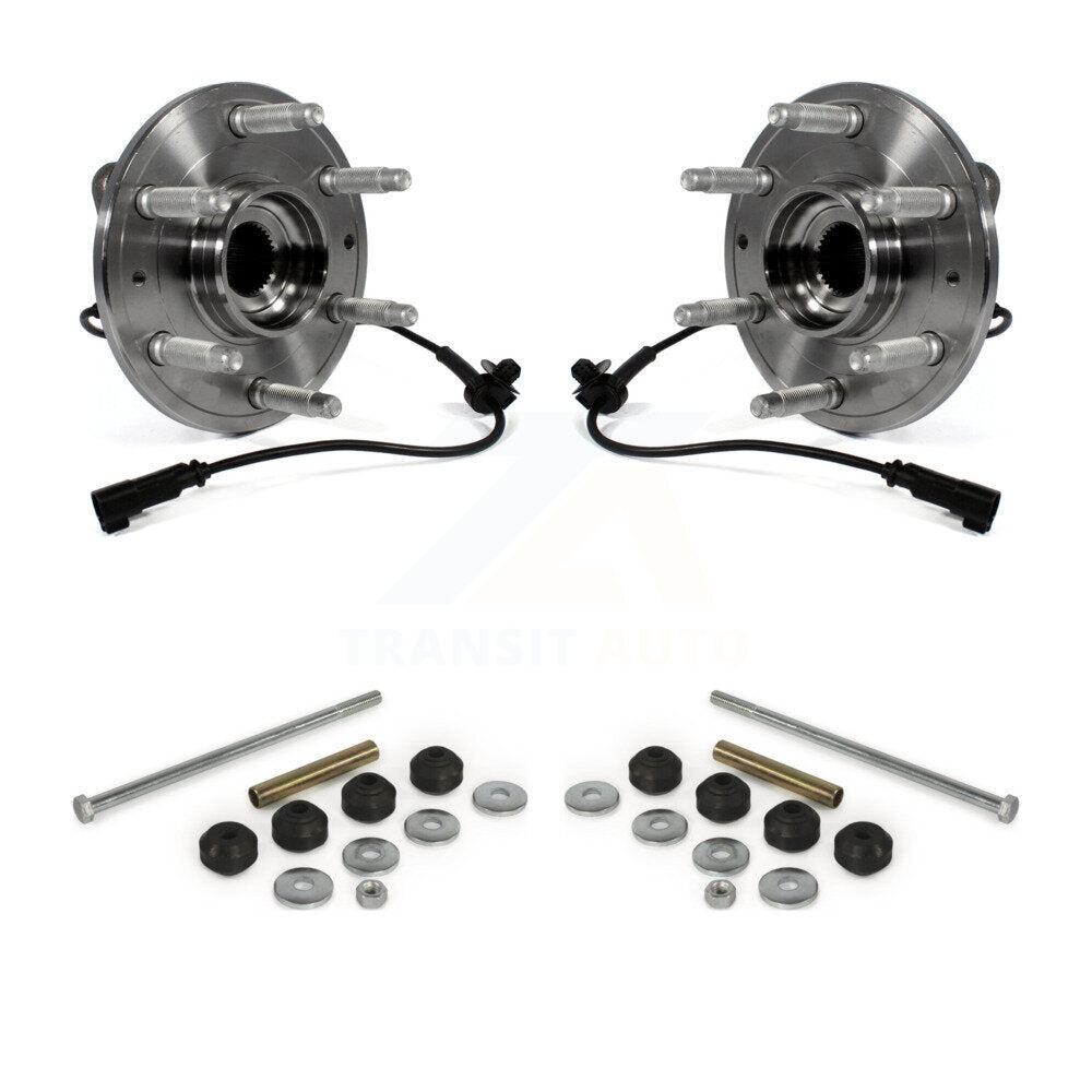 Hub Bearing Assembly & Link Front Kit For GMC Chevrolet Sierra 1500 Silverado XL