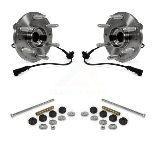 Hub Bearing Assembly & Link Front Kit For GMC Chevrolet Sierra 1500 Silverado XL