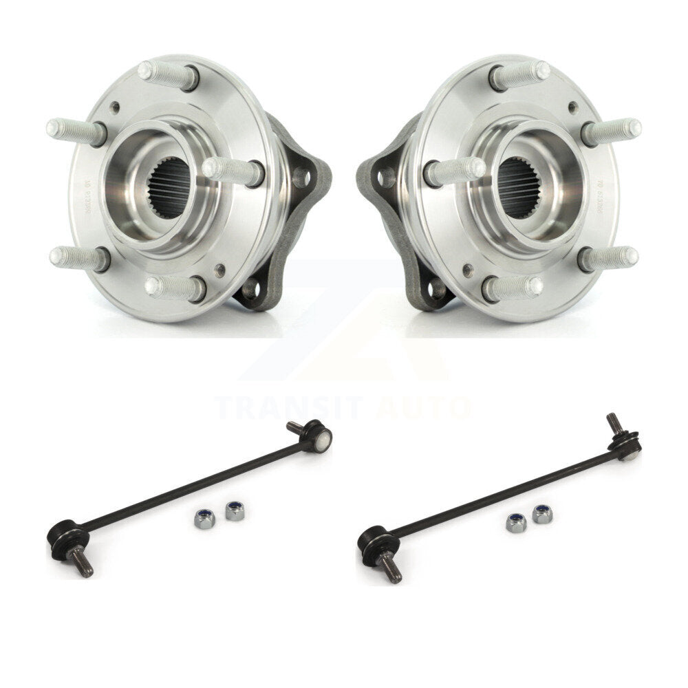 Hub Bearing Assembly & Link Front Kit For Hyundai Santa Fe Kia Sorento Veracruz