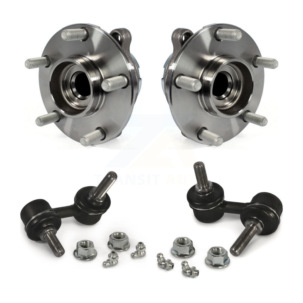 Hub Bearing Assembly And Link Front Kit For INFINITI Q50 Q60 RWD with 2.0L
