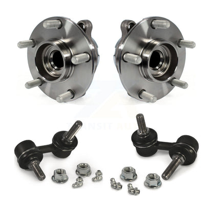 Hub Bearing Assembly And Link Front Kit For INFINITI Q50 Q60 RWD with 2.0L