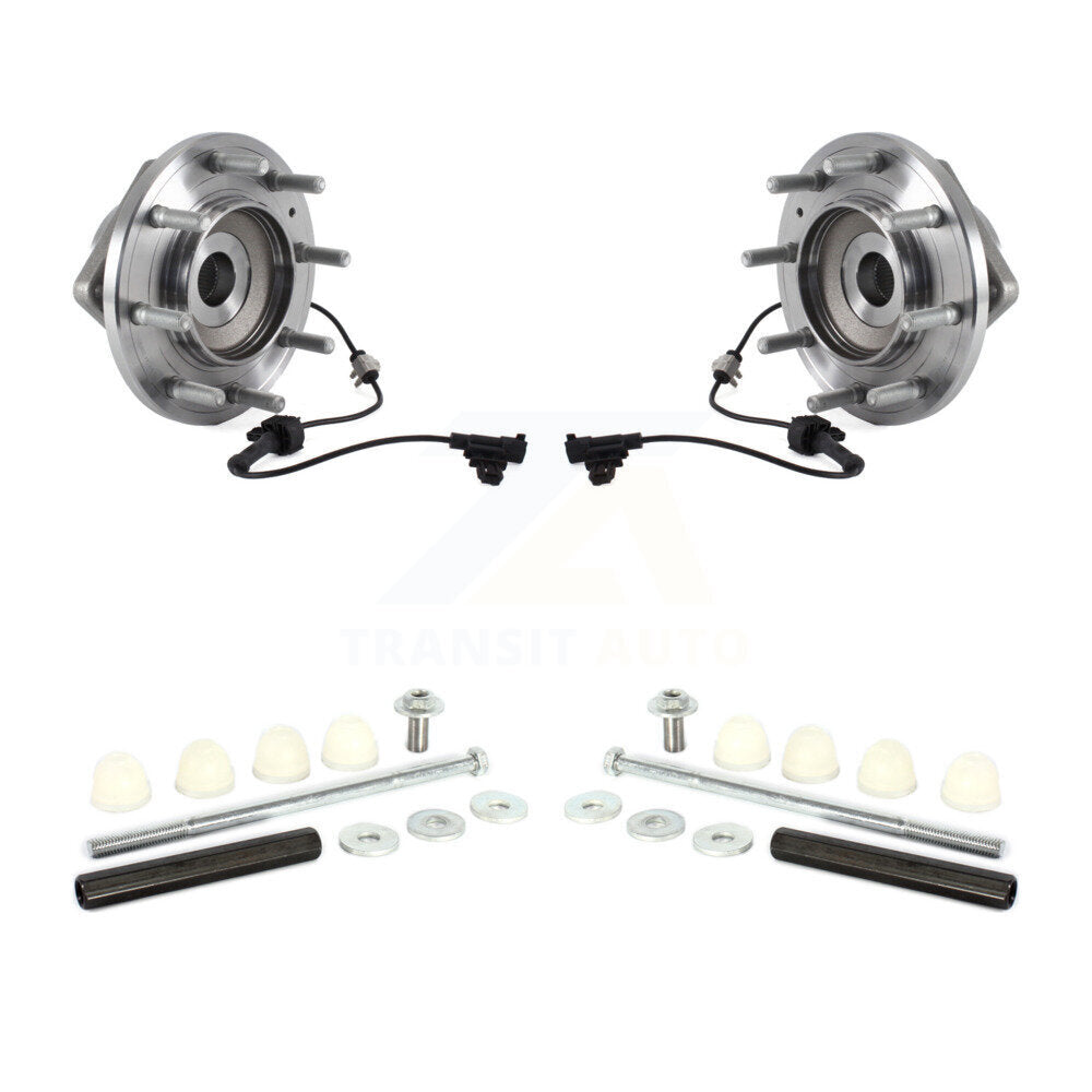 Hub Bearing Assembly & Link Front Kit For GMC Sierra 3500 HD Chevrolet Silverado