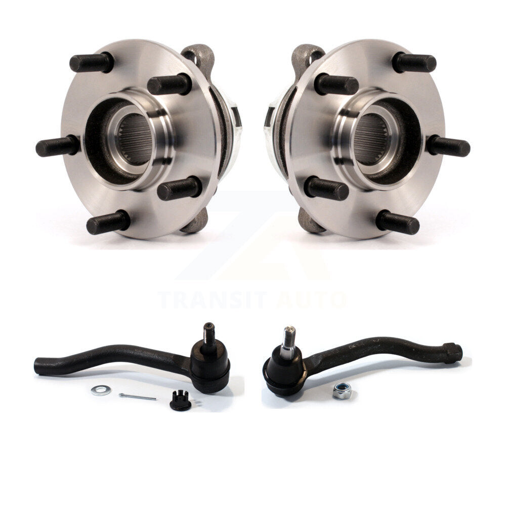 Wheel Bearing And Tie Rod End Front Kit For 2009-2014 Nissan Murano