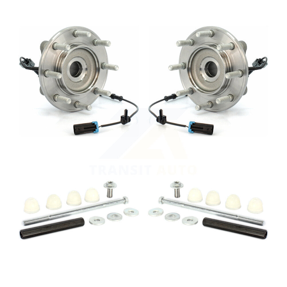 Hub Bearing Assembly & Link Front Kit For GMC Sierra 3500 HD Chevrolet Silverado