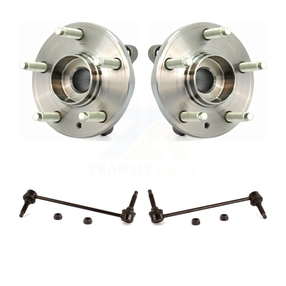 Hub Bearing Assembly And Link Front Kit For Ford Flex Taurus Lincoln MKT MKS