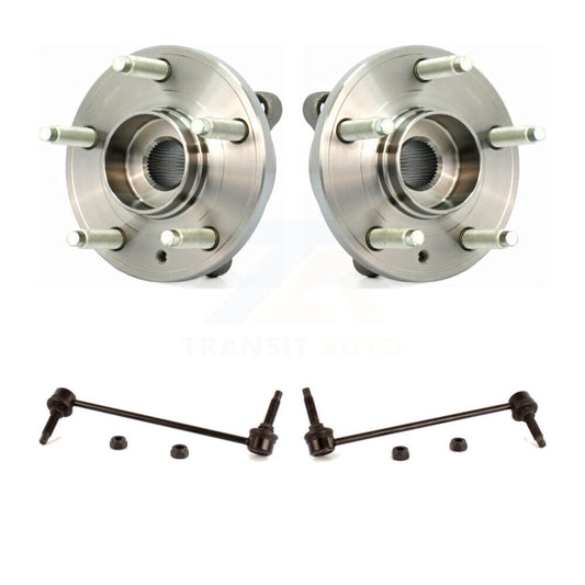 Hub Bearing Assembly And Link Front Kit For Ford Flex Taurus Lincoln MKT MKS