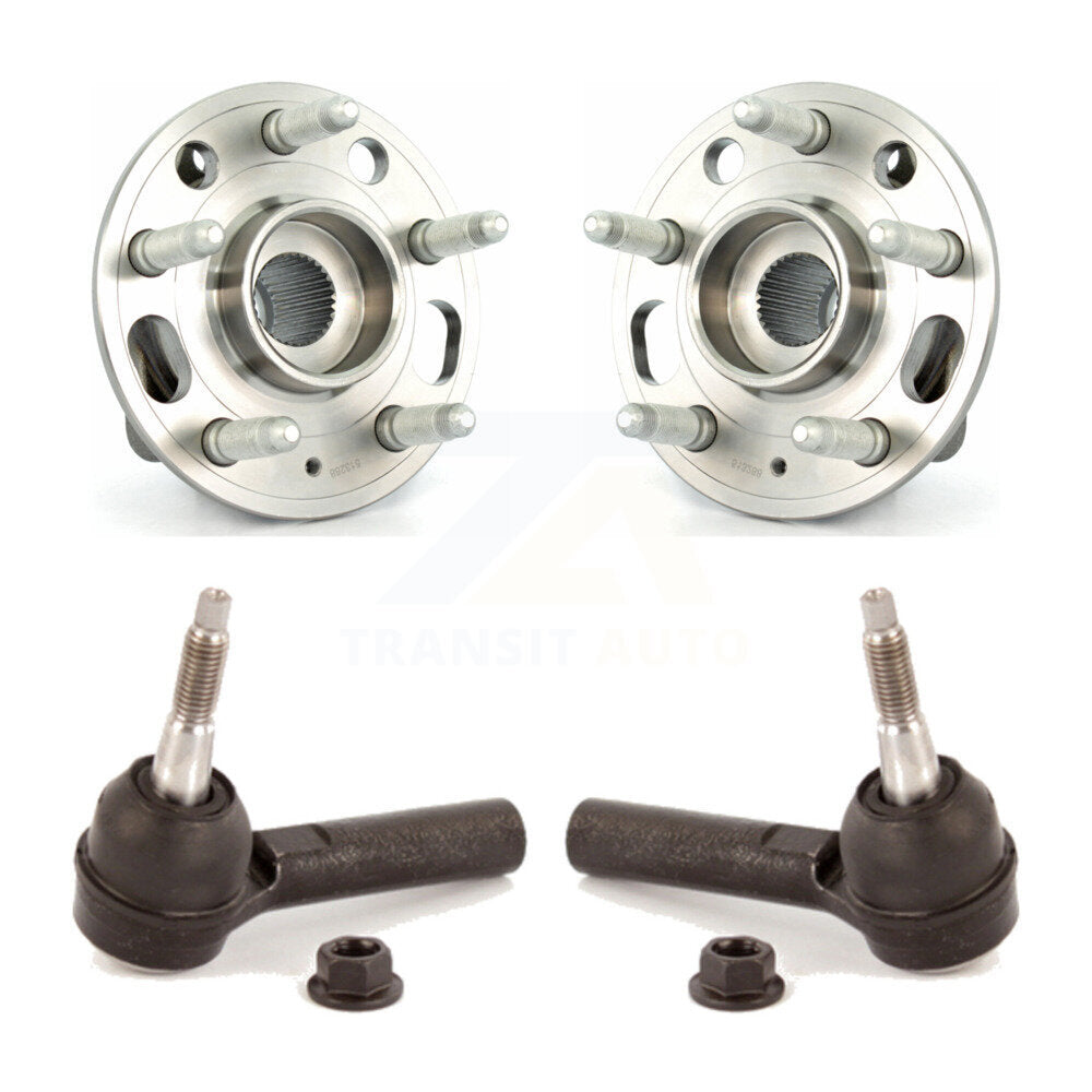 Wheel Bearing Tie Rod End Front Kit For 2010-2017 Chevrolet Equinox GMC Terrain